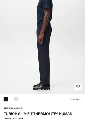 ZURICH SLIM FIT THERMOLITE® KUMAŞ PANTOLON - Görsel 3