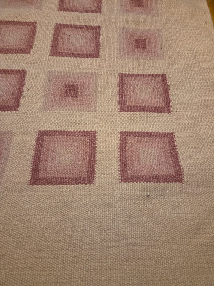 Bej Bohem Kareli kilim - Görsel 2