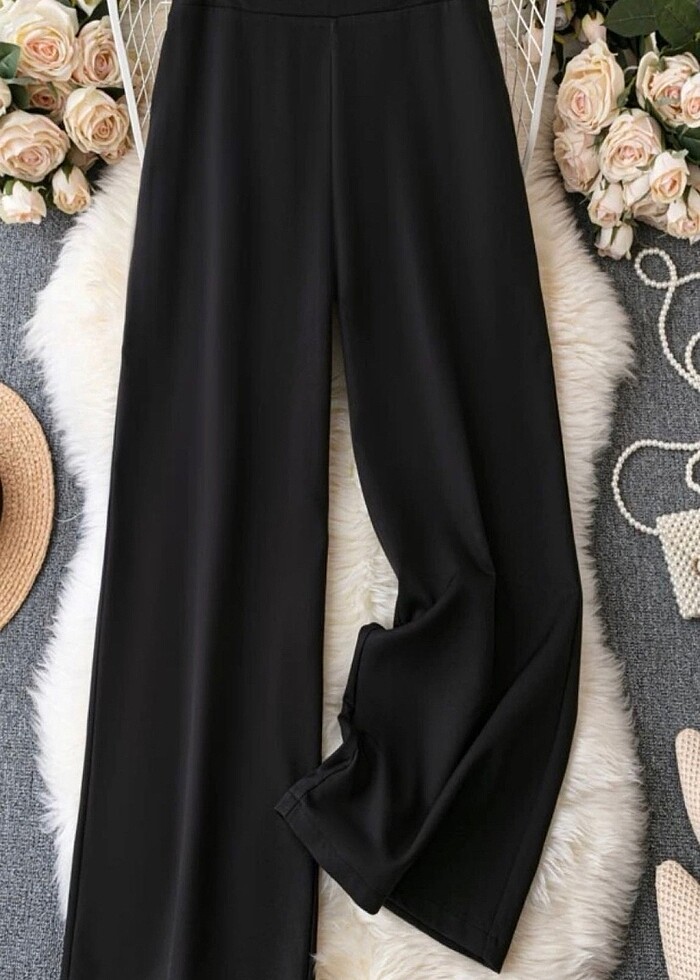 Siyah bol pantalon - Görsel 2