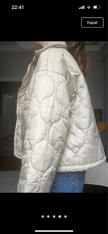 s Beden trendyolmilla oversize kapitone ceket