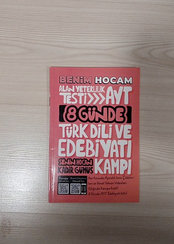 Benim Hocam AYT Türk Dili ve Edebiyatı Kampı Kitabı