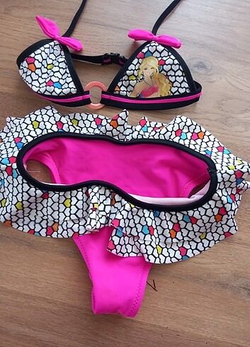 4 Yaş Beden pembe Renk Kiz cocuk mayo bikini
