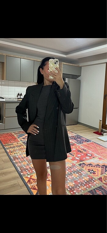 çizgili blazer ceket