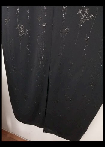 Abiye Uzun Kollu Siyah Gotik Salaş Elbise