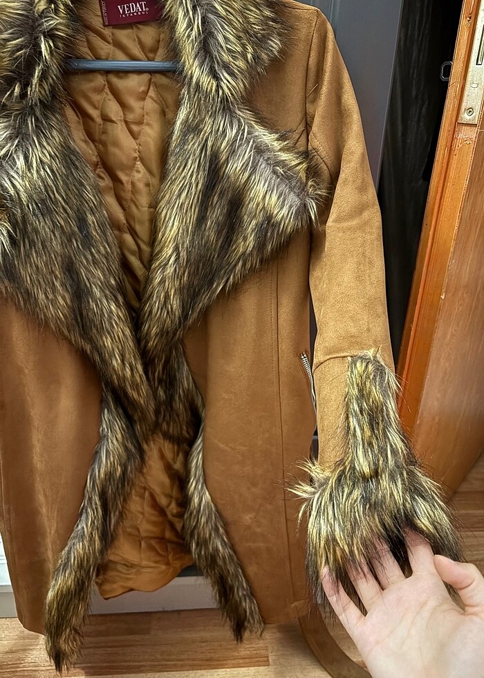 Süet kaban - Görsel 4