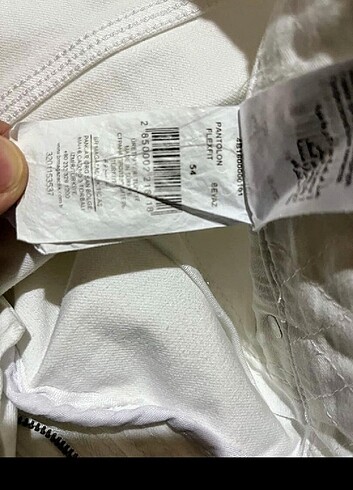 36 Beden beyaz Renk Beymen kot pantolon