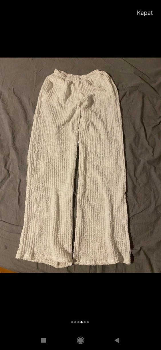 Beyaz Drapeli alt üst  ikili Takımı - Görsel 3