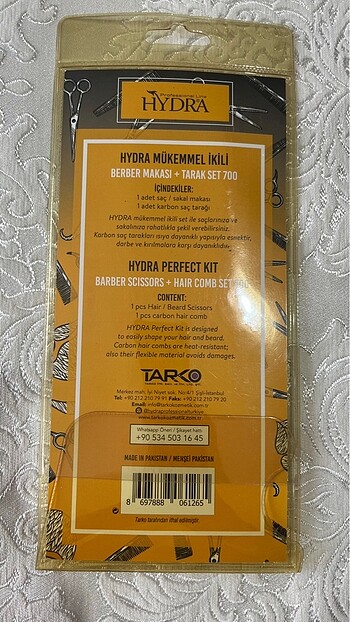 Berber makası ve tarak seti - Görsel 2