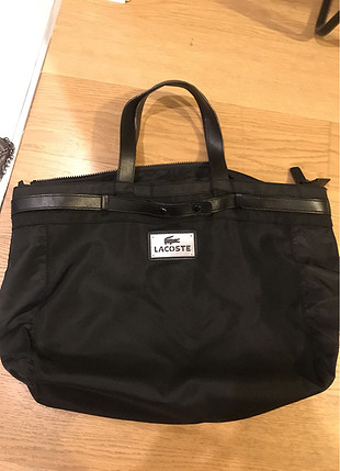 Lacoste- shopping bag siyah.
