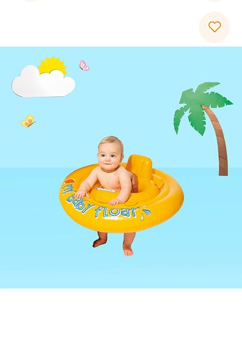 Intex Sarı Bebek Yüzme Simidi - Görsel 3