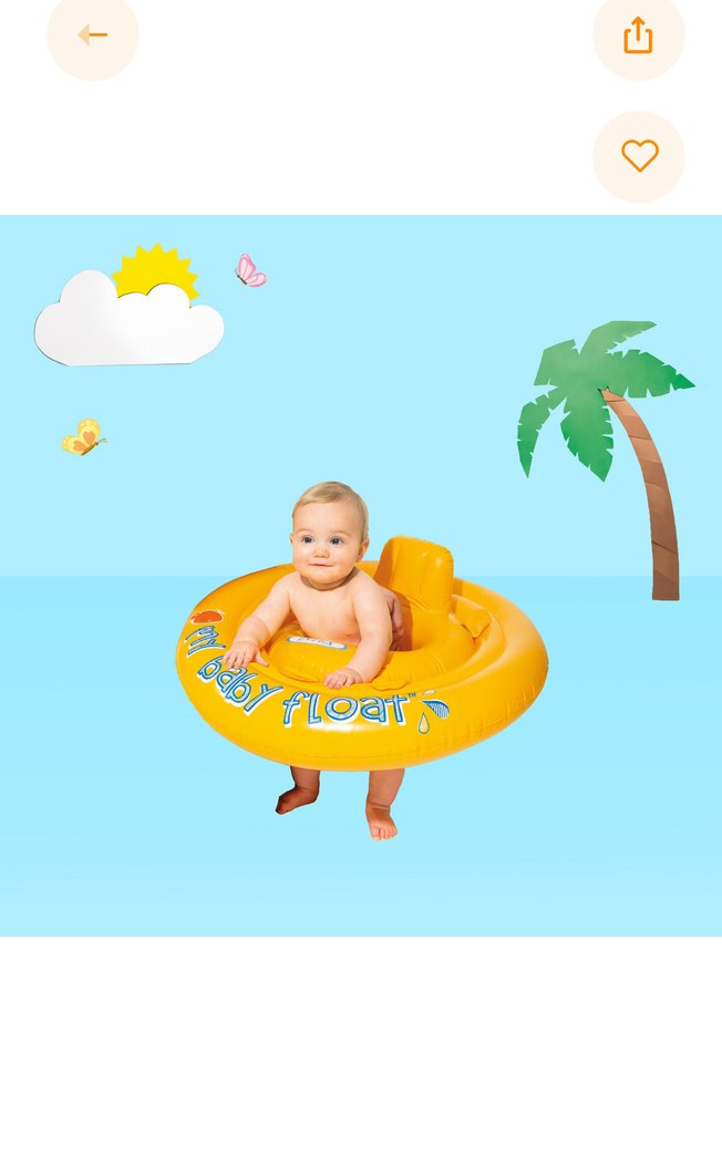 Intex Sarı Bebek Yüzme Simidi - Görsel 3