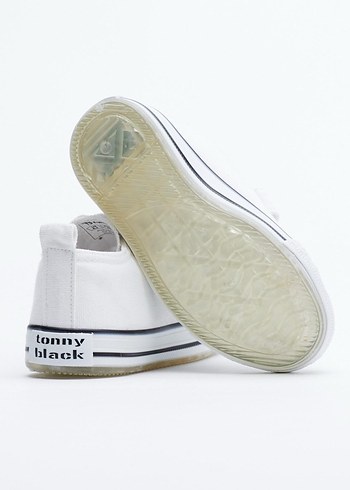 Beyaz Çocuk Cırt Cırtlı Spor Ayakkabı - Görsel 3