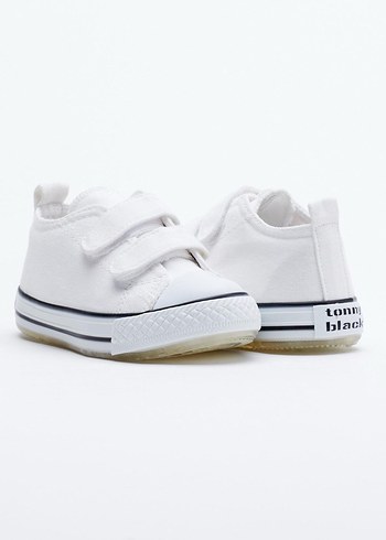 Beyaz Çocuk Cırt Cırtlı Spor Ayakkabı - Görsel 2