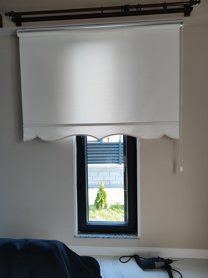 Modern Beyaz Düz Tül Perde - Görsel 3