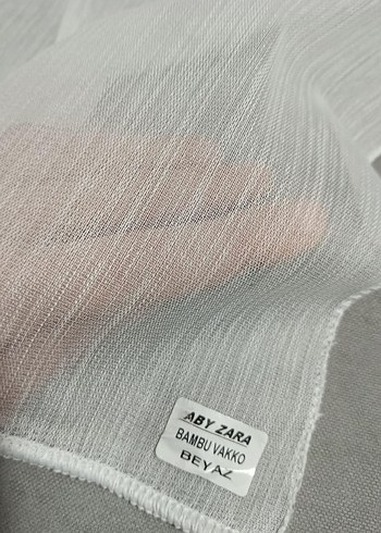 Nakışlı Beyaz Gri Püsküllü Perde - Görsel 9