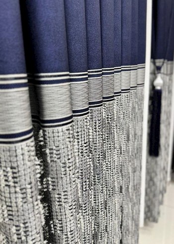 Gri Desenli Modern Perde - Görsel 2