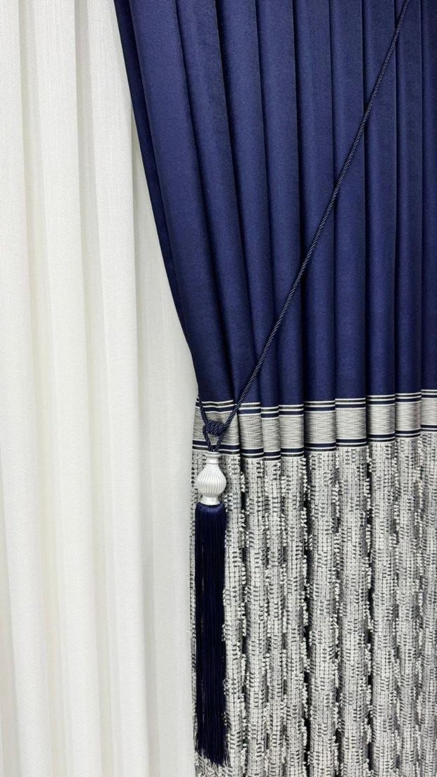 Gri Desenli Modern Perde - Görsel 4