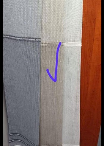 Modern Klasik Gri Beyaz Batik Desen Perde - Görsel 2