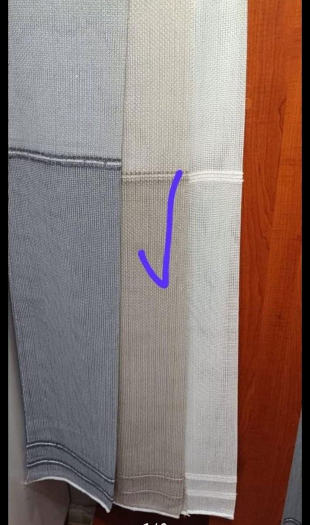 Modern Klasik Gri Beyaz Batik Desen Perde - Görsel 2