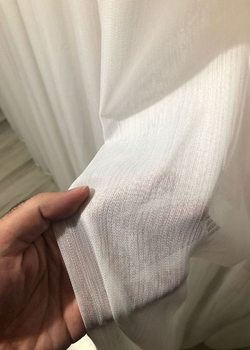 Modern Klasik Beyaz Tül Perde - Görsel 4