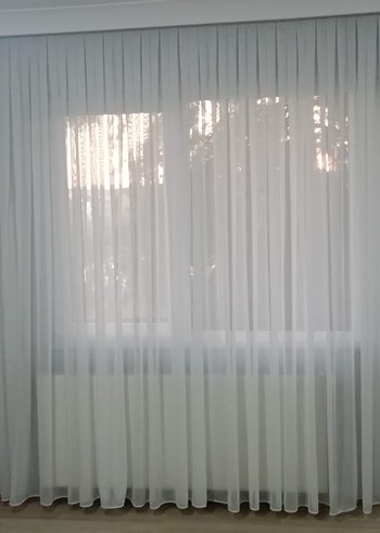 Modern Klasik Beyaz Tül Perde - Görsel 2
