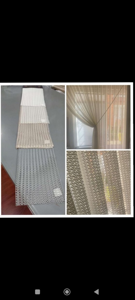 Beyaz Şeffaf Çizgili Tül Perde Kdk30 - Görsel 2