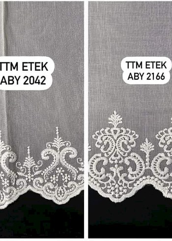 beyaz Nakışlı Beyaz Perde - Görsel 17