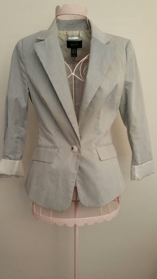 Mango Çizgili Blazer 