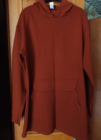 l Beden Kapüşonlu tunik sweatshirt