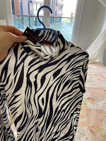 l Beden çeşitli Renk Zebra kadife elbise