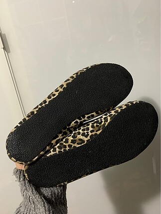 39 Beden Leopar desenli kurdeleli babet 39 numara