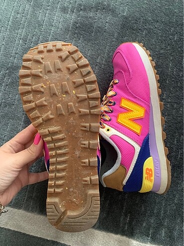 38 Beden Pembe etnik desenli new balance sneakers
