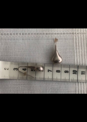 Sterling silver Vintage gümüş damla küpe