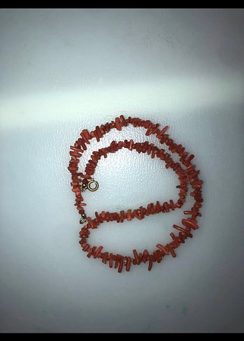  Beden kırmızı Renk Mercan kolye