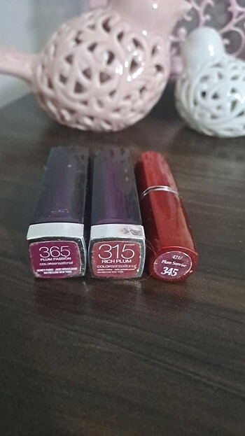 Maybelline 3 adet ruj