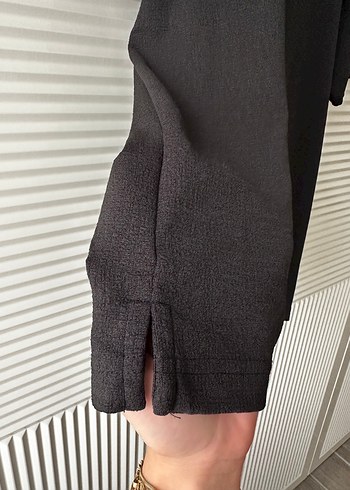 l Beden siyah Renk Erkek Siyah Kısa Kollu Bisiklet Yaka Tişört