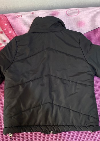 s Beden siyah Renk Siyah Fermuarlı Kadın Mont