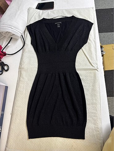 Simli triko elbise - Görsel 2