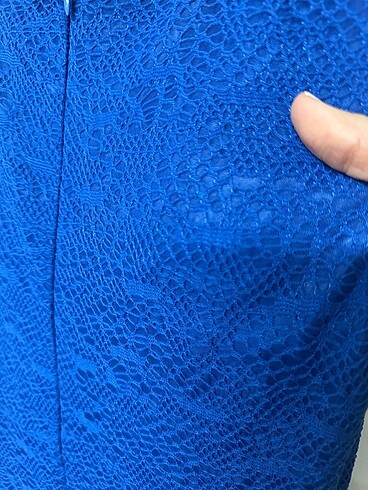 Güpürlü balık kesim elbise - Görsel 4