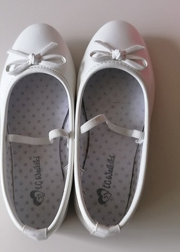 Kız Çocuk Beyaz Fiyonklu Babet Ayakkabı - Görsel 6