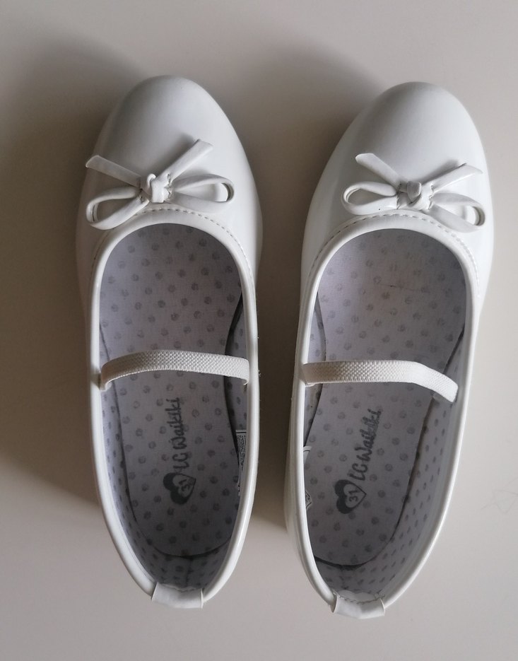 Kız Çocuk Beyaz Fiyonklu Babet Ayakkabı - Görsel 2