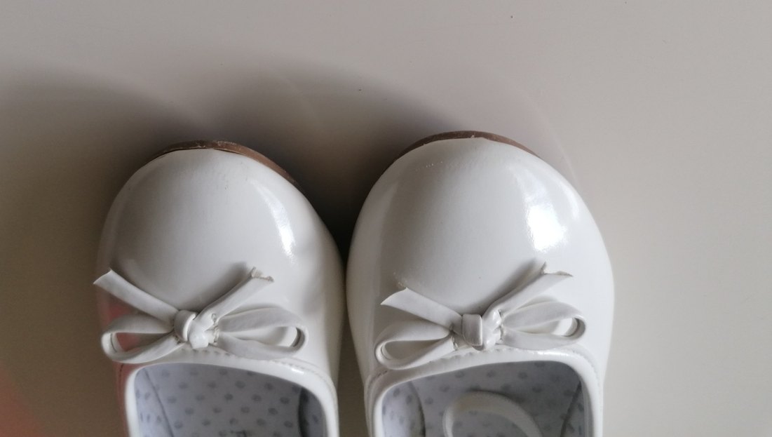 Kız Çocuk Beyaz Fiyonklu Babet Ayakkabı - Görsel 5