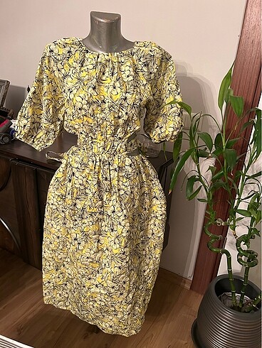 Twist elbise bel detaylı