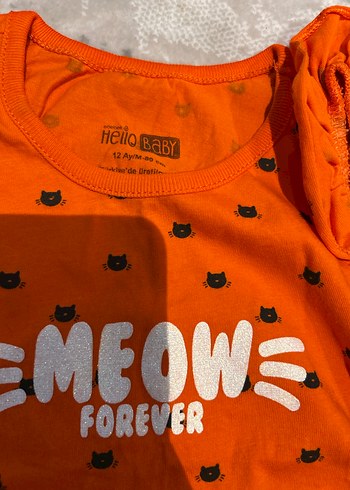 Kız Çocuk Renkli Baskılı Tişört ve şort - Görsel 2