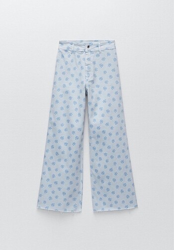 Zara çiçekli pantolon