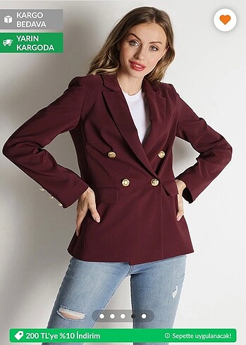 Diğer Mürdüm blazer ceket