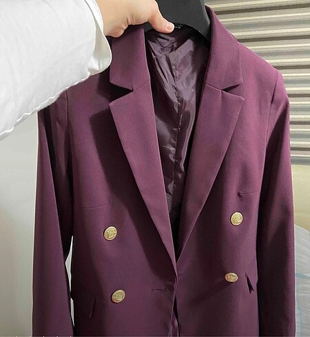 42 Beden bordo Renk Mürdüm blazer ceket