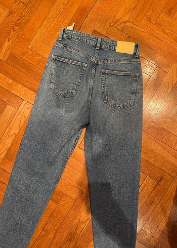 Zara Gri Tie-Dye Desenli Kadın Denim Pantolon