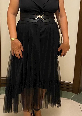 Siyah Uzun Straplez Gotik Kadın Elbise