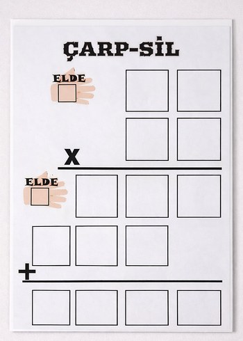 Çarpma işlemi öğrenme! Yaz- Sil etkinliği! Tekrar kullanılabilir - Görsel 3